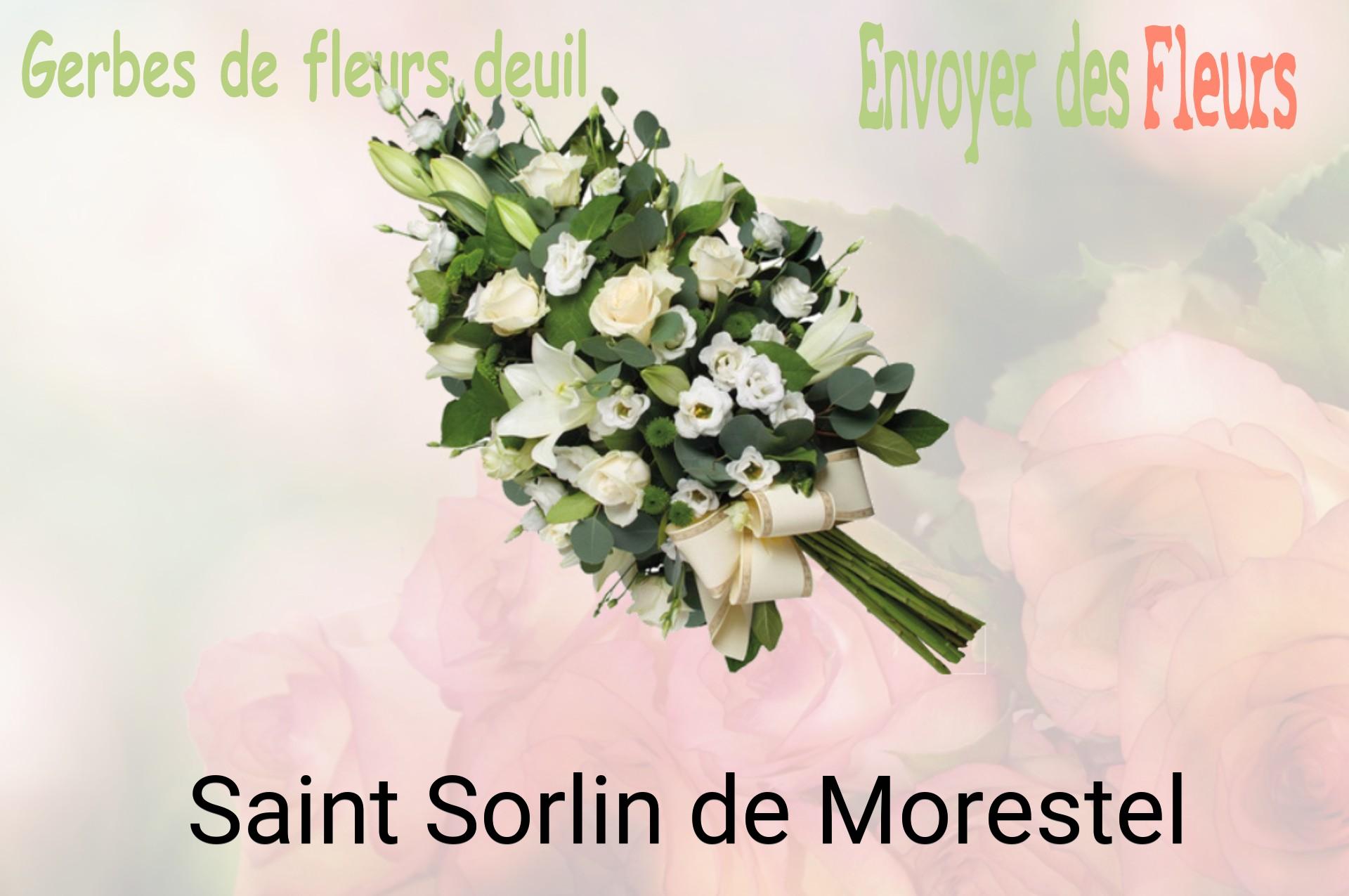Gerbe de fleurs de deuil livrée à Saint-Sorlin-de-Morestel